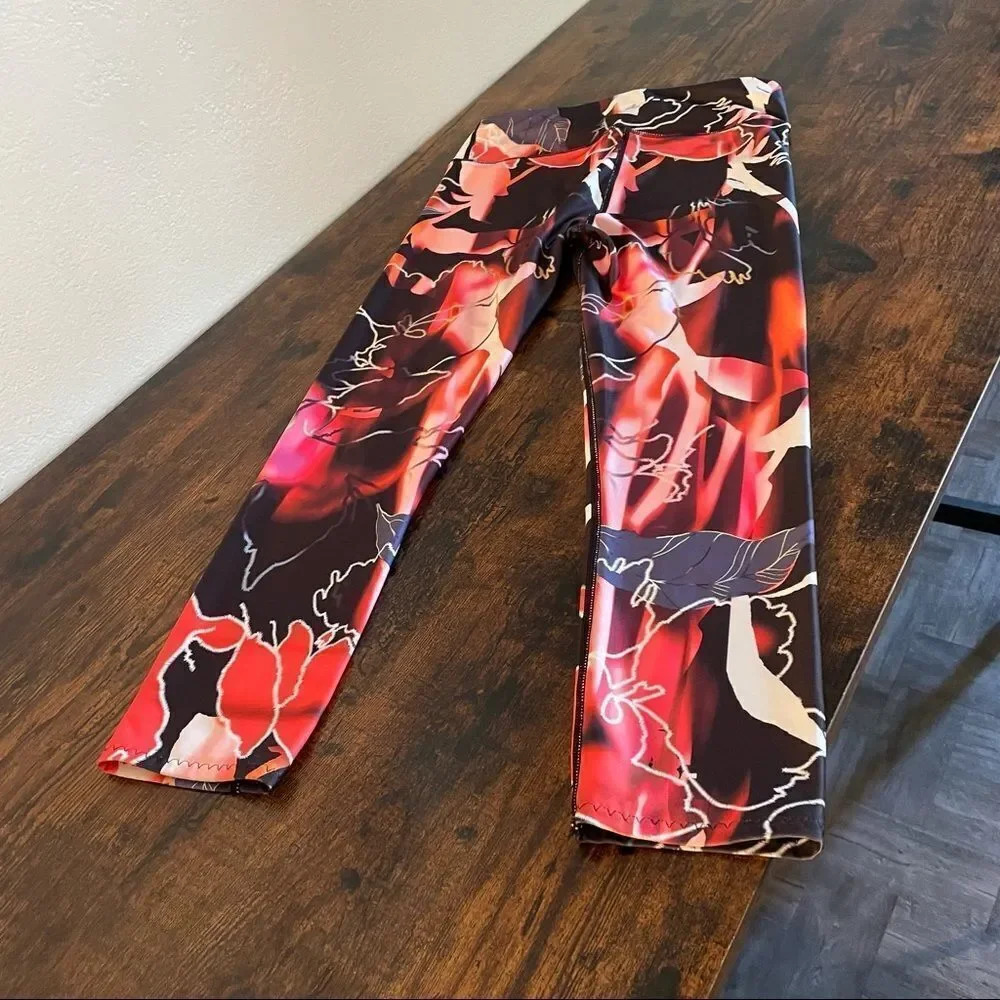 joylab legging pink orange abstract print - Picture 11 of 12